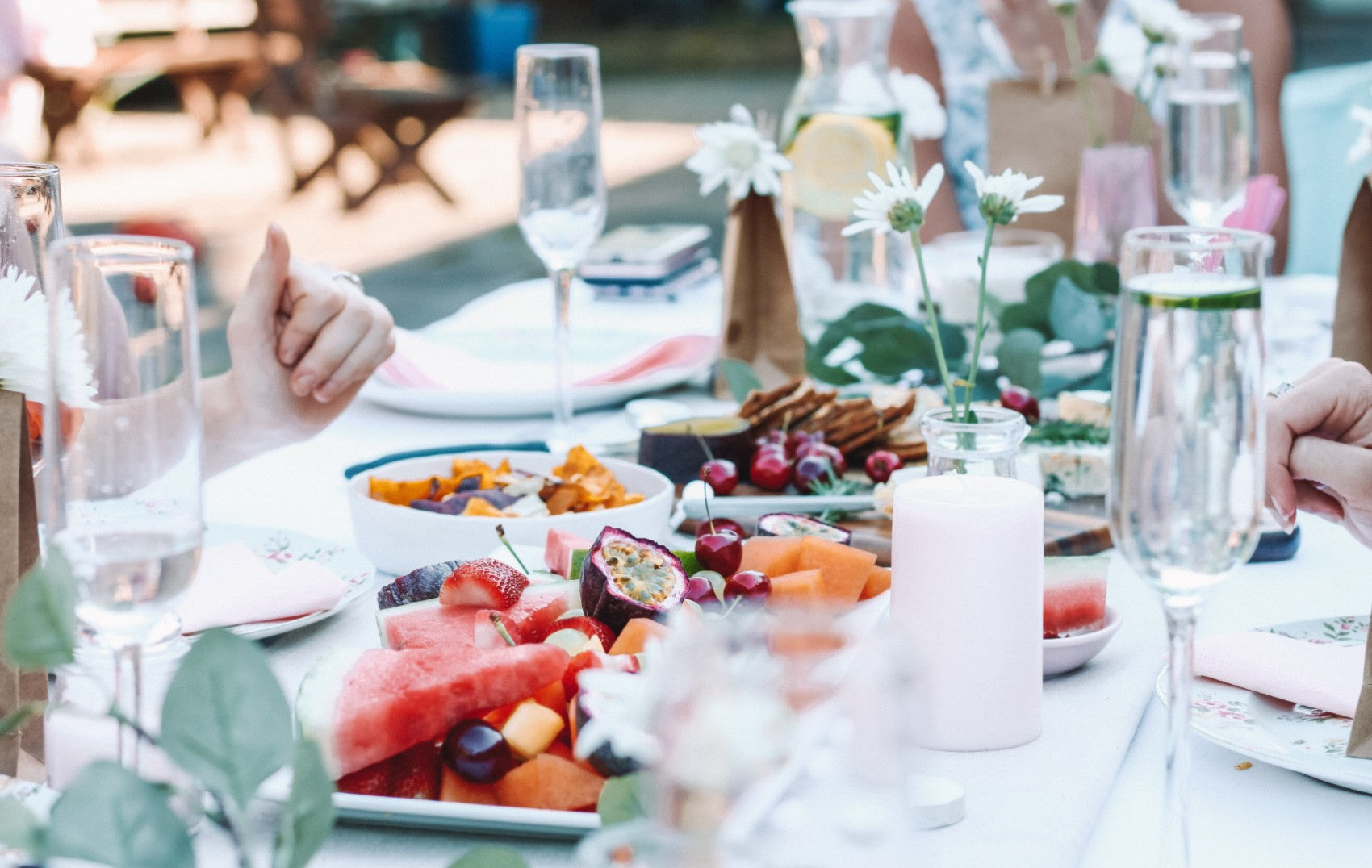 Holiday Meal Outdoors