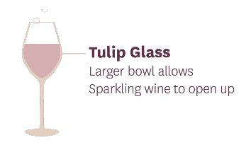 Tulip Sparkling Wine Champagne Glass