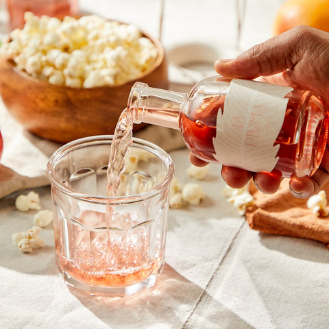 Rose Wine Paired with Popcorn