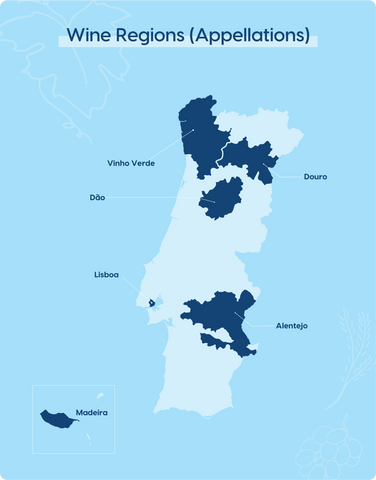 Portuguese Wine Appellations or Regions