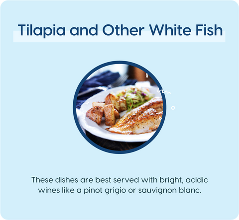 Whitefish like Tilapia and Wine