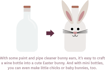 Turn a Mini Bottle into a Mini Bunny!