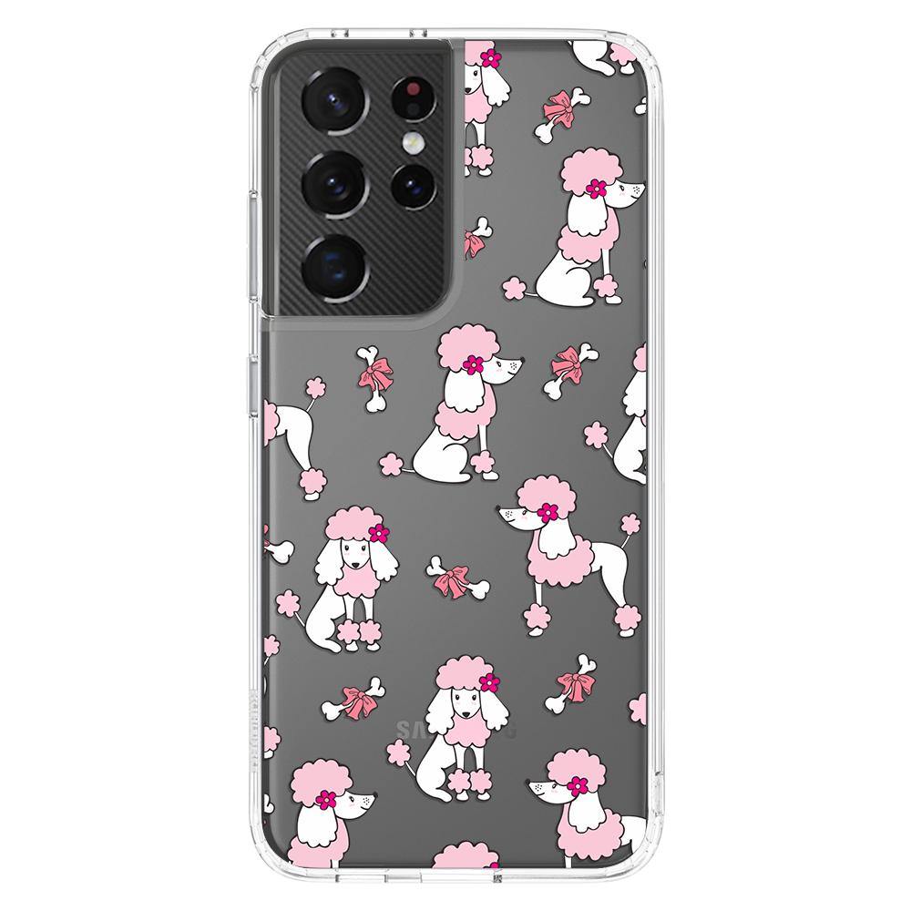 Cute Poodle Samsung Galaxy S21 Ultra Case Mosnovo