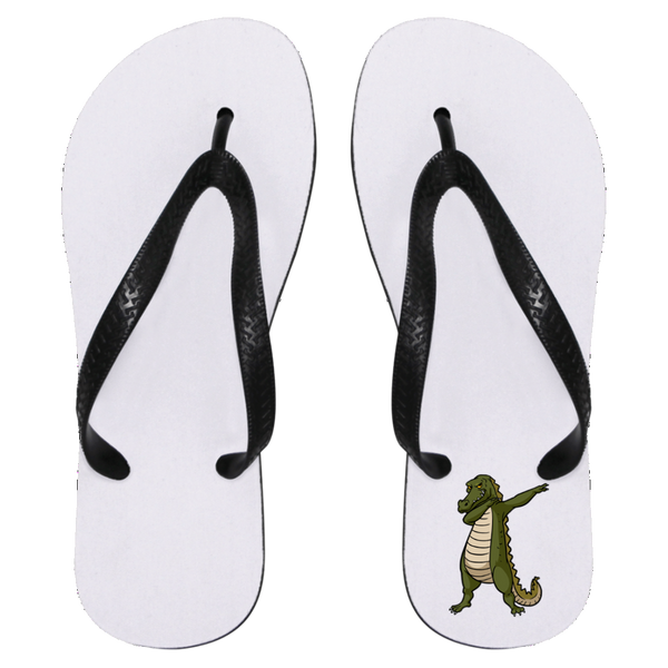 alligator flip flops