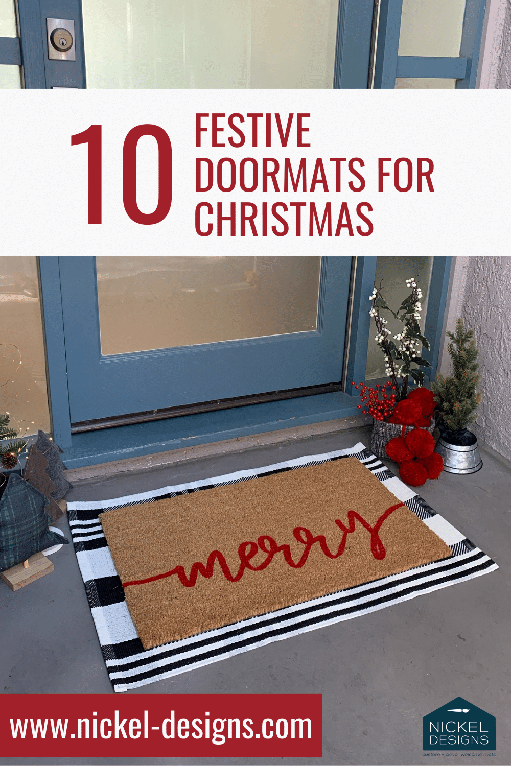 10 Festive Doormats to Guests this Christmas