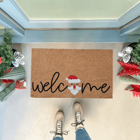 Outdoor Christmas Doormat, Santa Claus