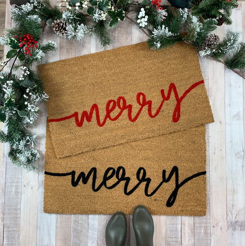merry Holiday Doormat