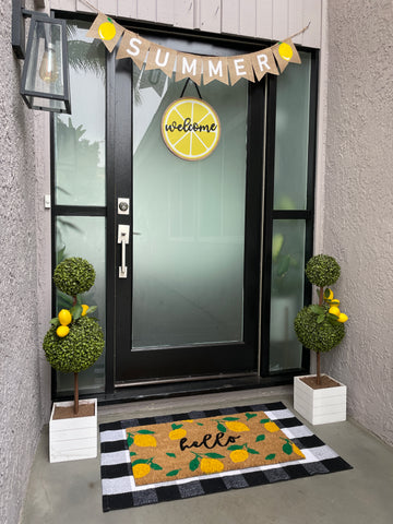 Lemon Porch Decor by Nickel Designs