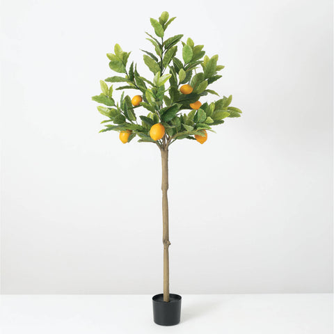 Faux Lemon Topiary Tree