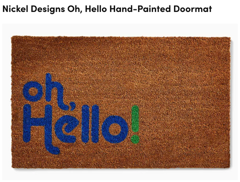 Nickel Deisgns Doormats Oh Hello Doormat