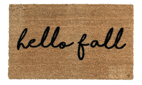 Hello Fall Doormat, Natural Coir