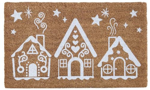 Gingerbread House Doormat for Winter