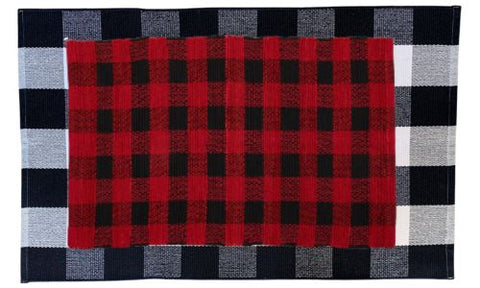 Doormat Layering Rugs Buffalo Check