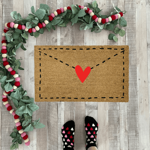 Love Letter Heart Doormat