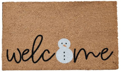 Winter Snowman Doormat, Funny Doormat, Outdoor Winter Decor