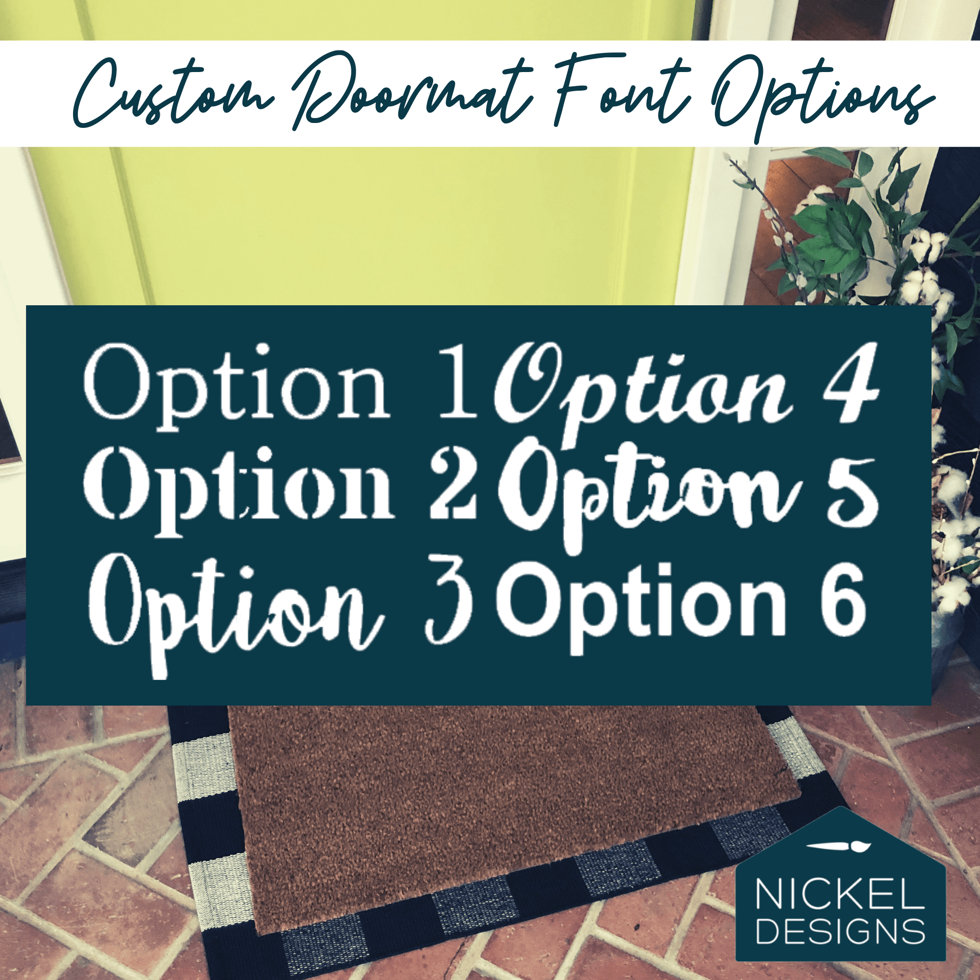 Custom Mini Doormat 24 Inch Small Doormat Monogram Welcome Mat Playhouse Door Mat Personalized Doormat Pet Bowl Rug Dog Doormat