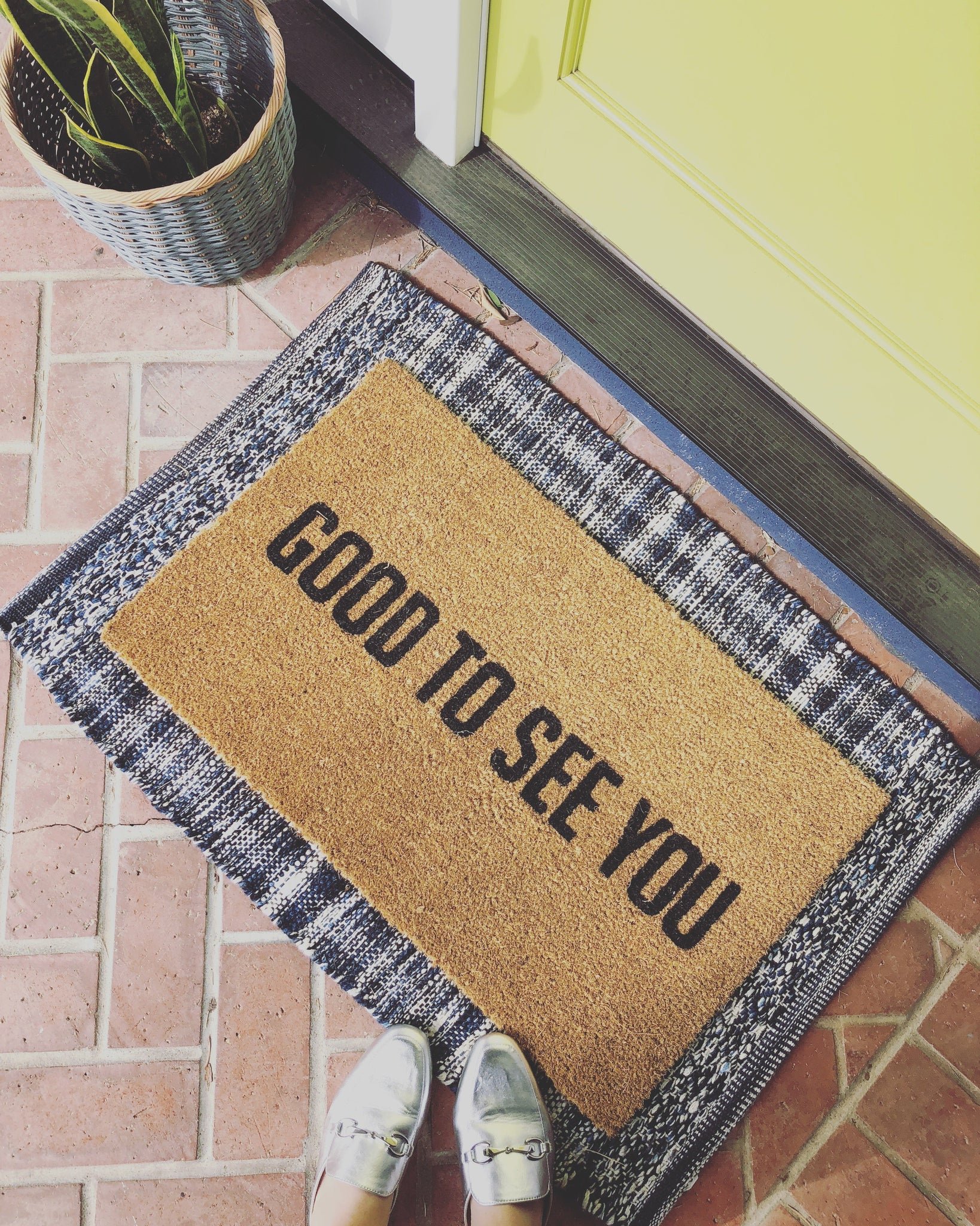 Good To See You Funny Door Mat Nickel Designs Custom Doormats