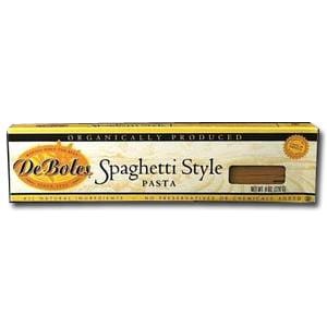DeBoles Thin Spaghetti Organic - 3 x 8 ozs.