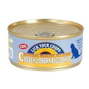 Lick Your Chops Cat Food, Canned, Chicken & Brown Rice - 24 x 5.5 ozs.