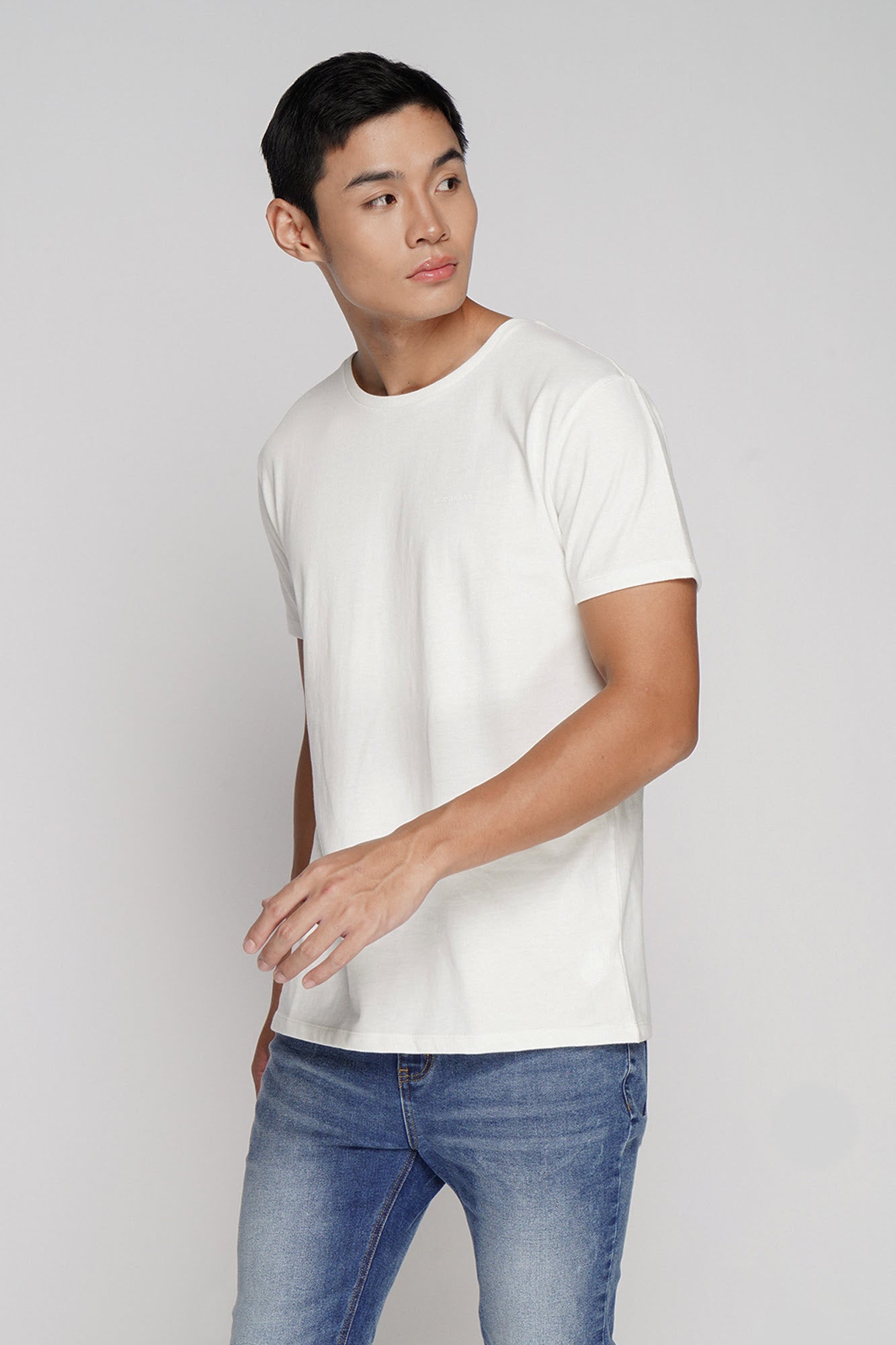 Basic Semi-Fit Crew Neck T-Shirt – PENSHOPPE