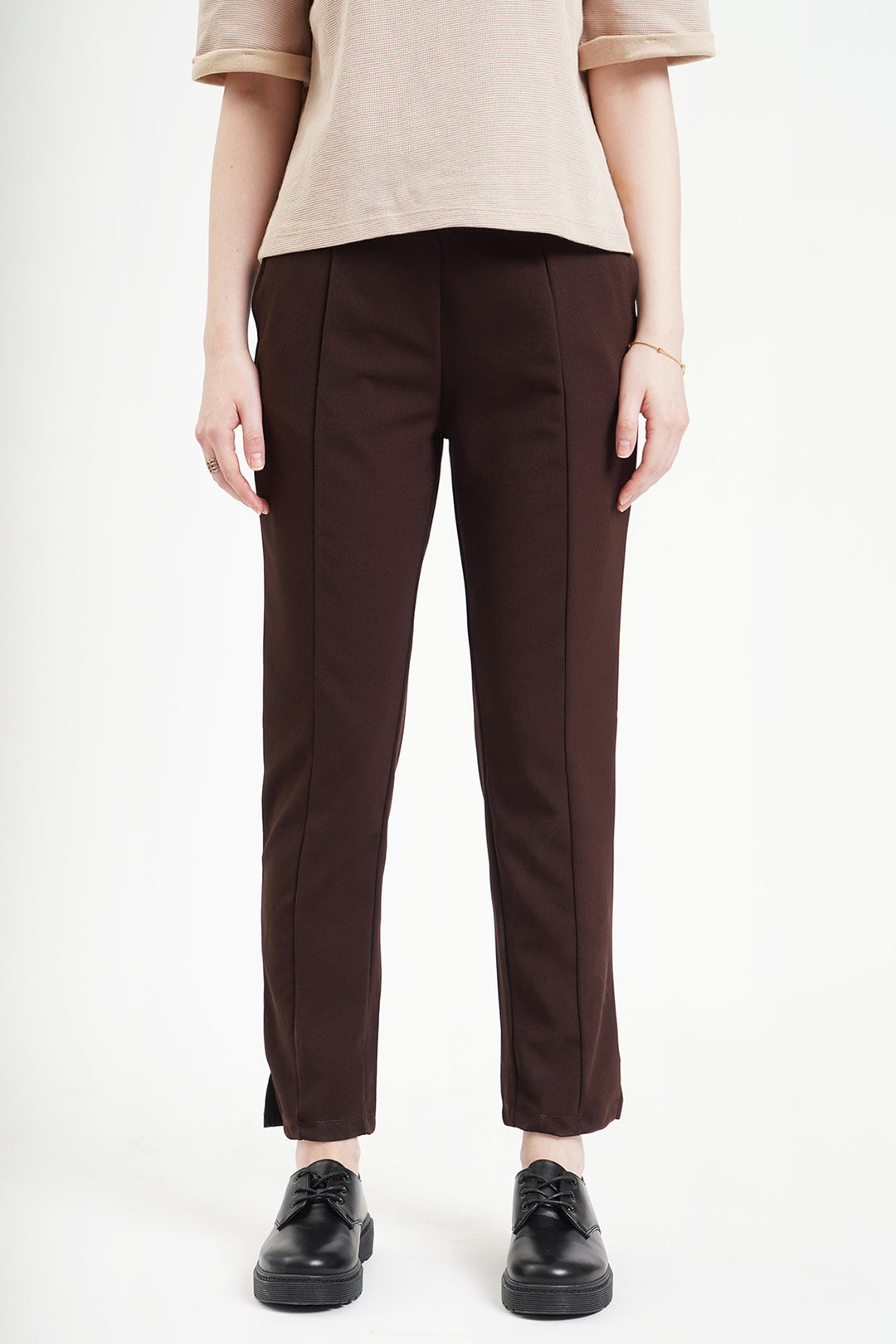 Uniqlo EZY Ankle Pants Maroon