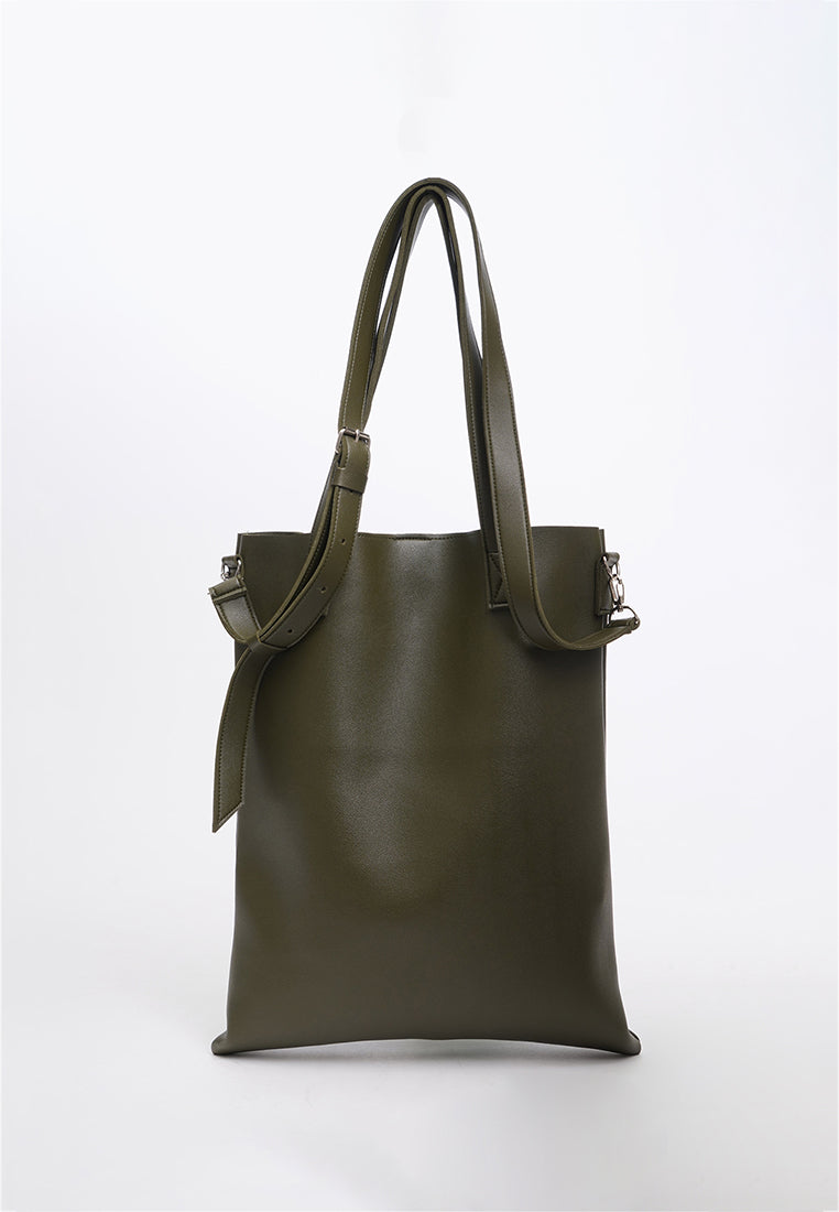 MPGY Mini Double-Sided Leather Tote Bag Genuine Leather / Avocado - New