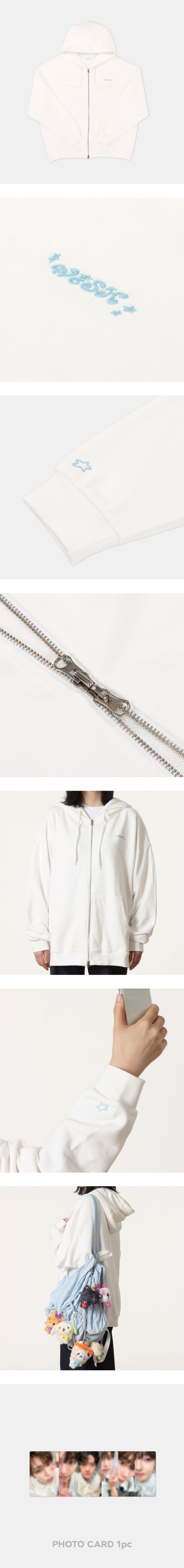 NCT WISH - LET'S GO STEADY POP UP STORE OFFICIAL MD ZIP UP HOODIE SET - COKODIVE