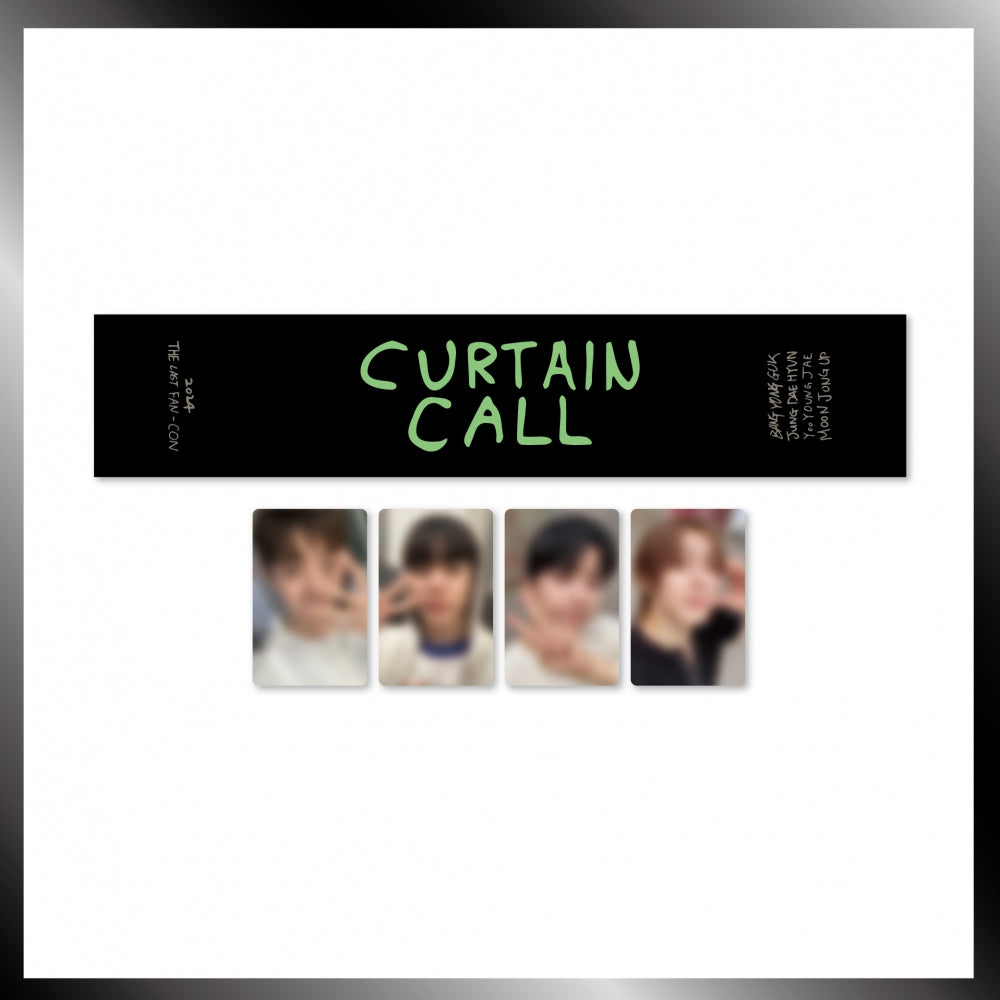 BANG&JUNG&YOO&MOON - CURTAIN CALL 2024 THE LAST FAN-CON OFFICIAL MD TOWEL SLOGAN