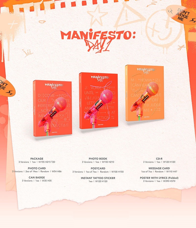 PRE ORDER ENHYPEN - ALBUM MANIFESTO DAY 1 (STANDARD) - COKODIVE