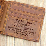 Dad To Son - Genuine Leather Wallet
