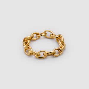 Oval Chain Bracelet - Gold – Esra Dandin