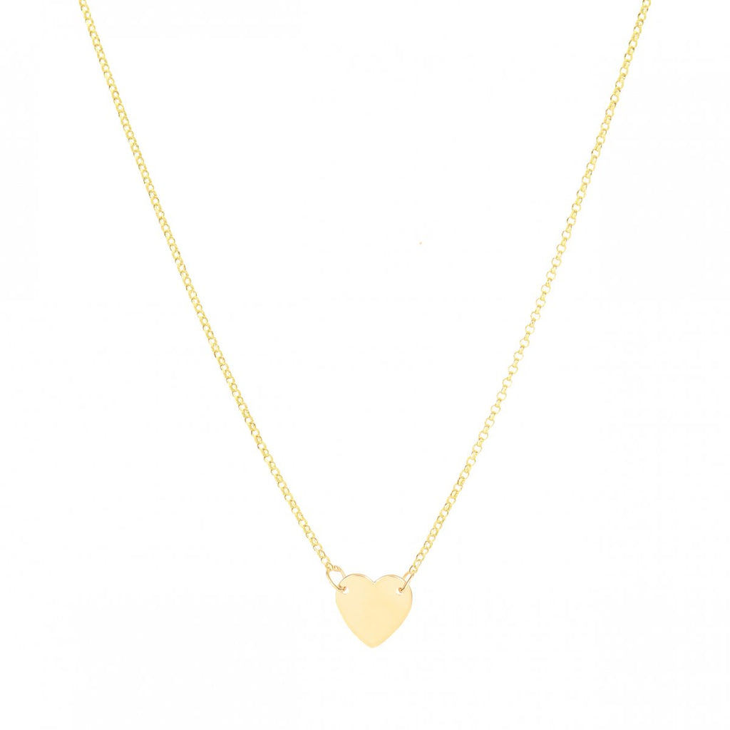 Fall In Love - 14K Yellow Gold Heart Necklace - Lola James Jewelry