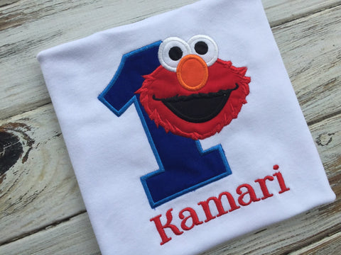 Elmo 1st Birthday Shirt Or Onesie Babybirdscloset