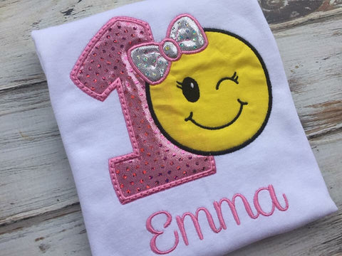 1st Birthday Emoji Shirt Or Onesie Babybirdscloset