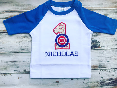 1st birthday baseball shirt