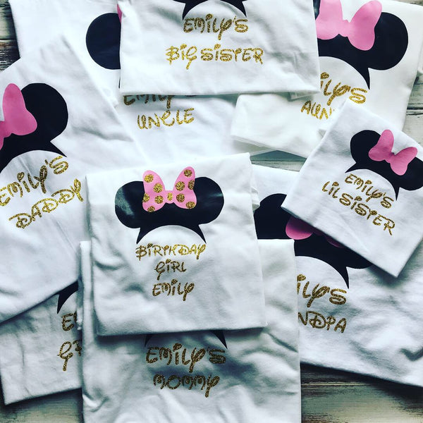 minnie mouse birthday shirt