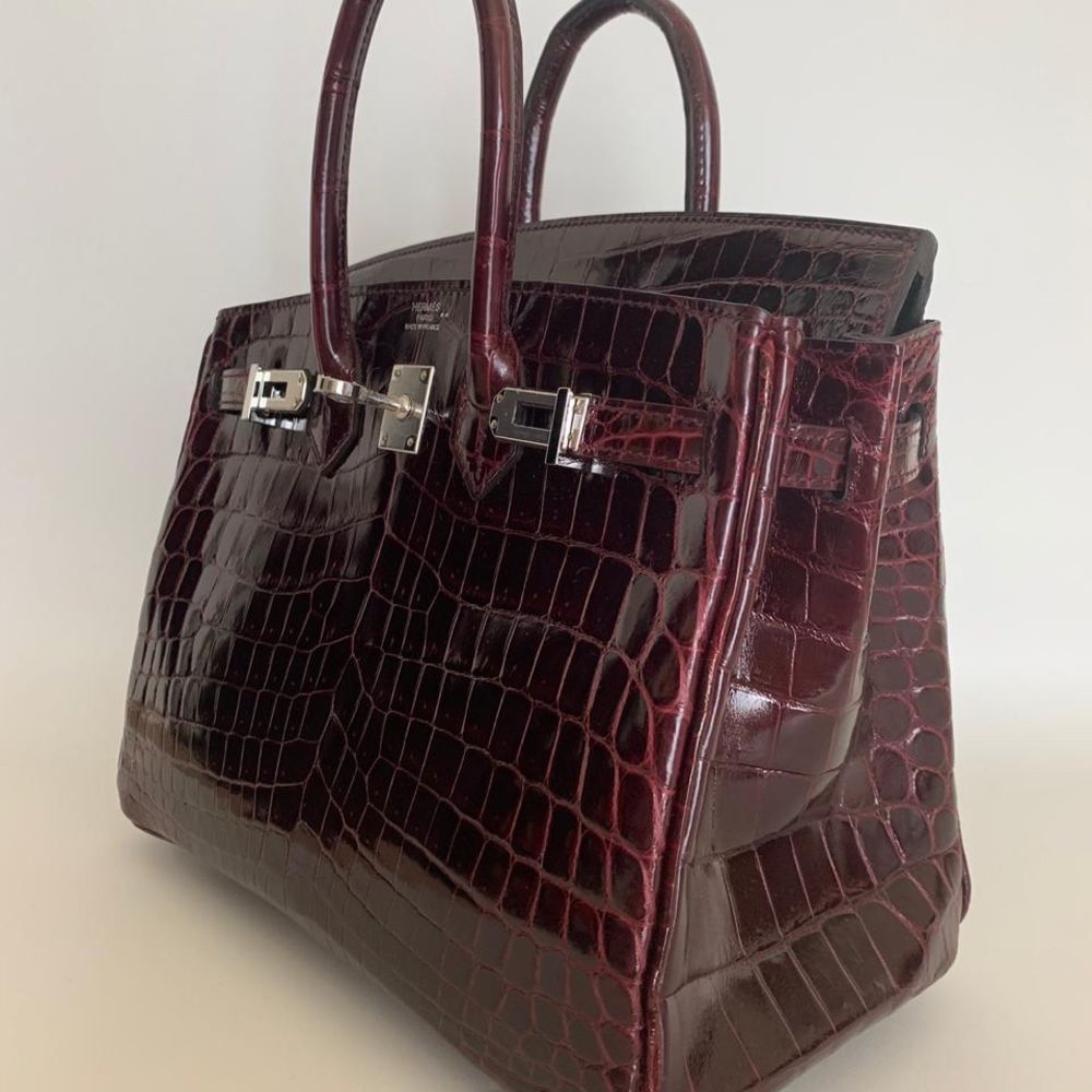 hermes birkin bordeaux crocodile