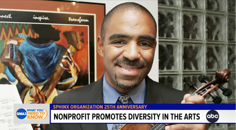 Sphinx Organization founder in news story on ABC-TV's Good Morning America3