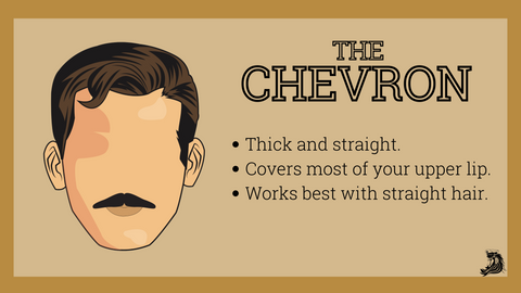 chevron mustache style
