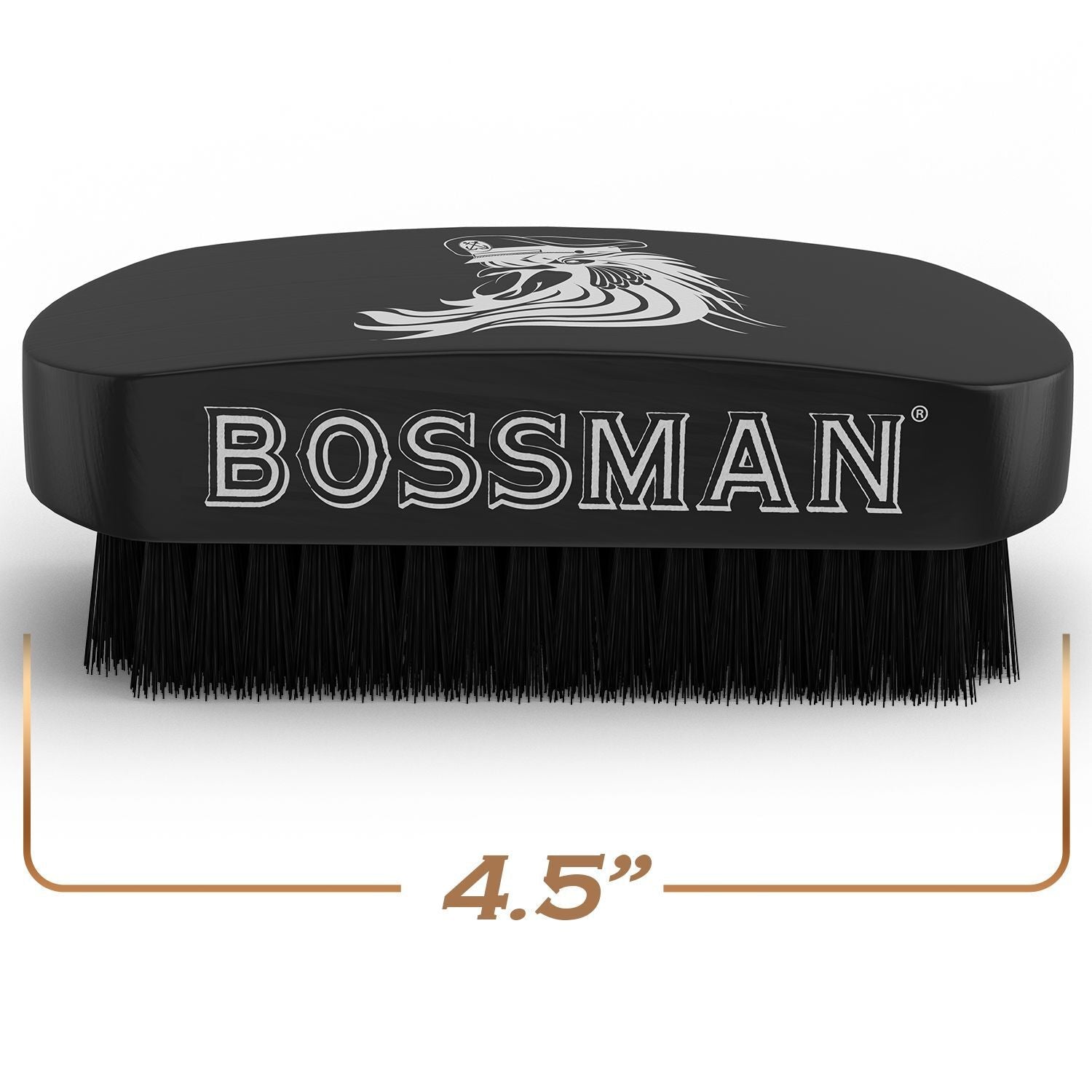 Bossman 2 Round Boar & Nylon Bristle Hair Brush for Blow Dryer, Styling, Curling, Detangling and Straightening