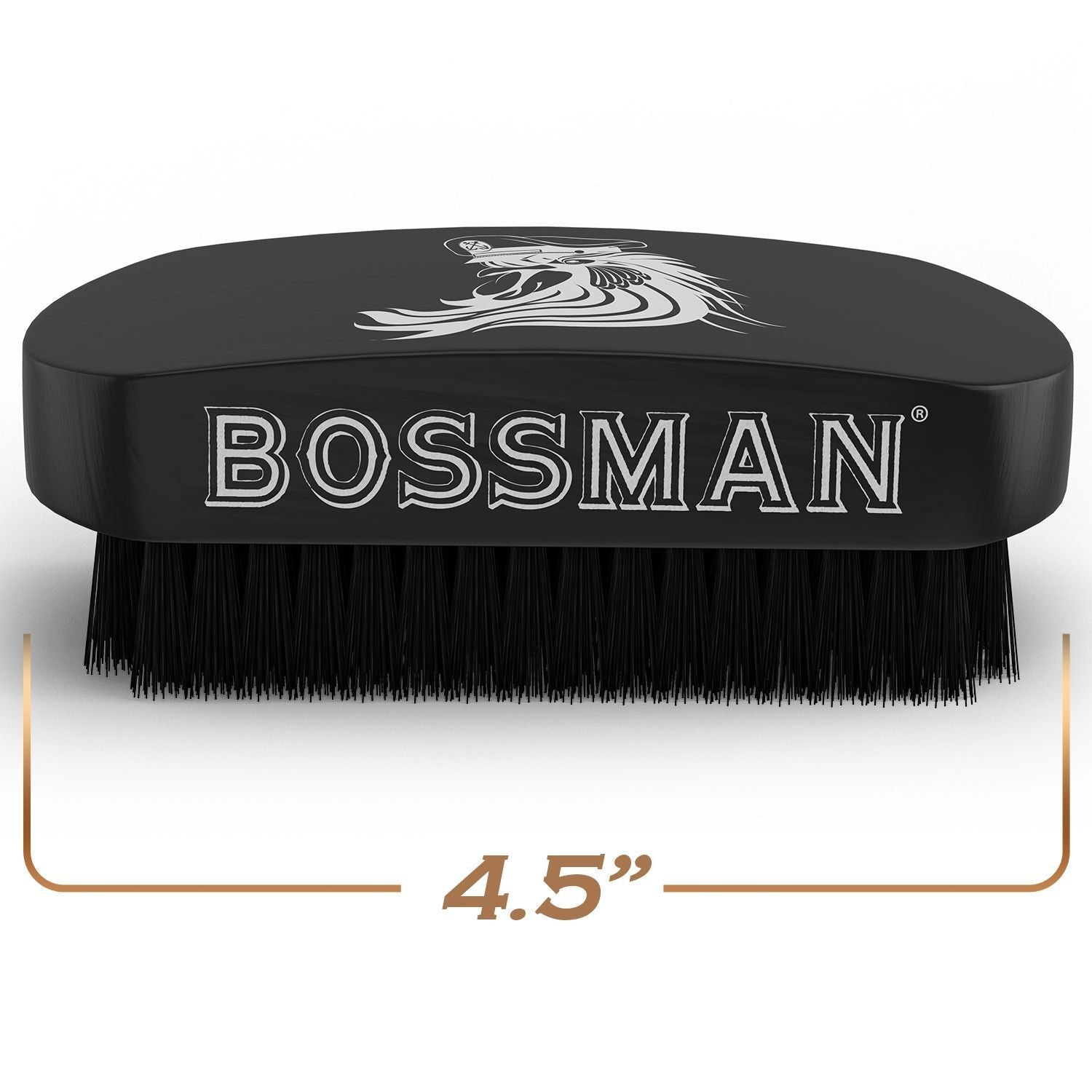 Bossman THE CLAW Round Hair Brush Cleaner Tool 3 Inch - Cleans Boar  Bristle, Wave or Plastic Brushes and Combs - Black Hairbrush Cleaning Rake  - Cat