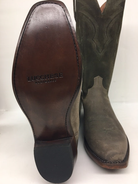 Lucchese - M3432.74 Shell Suede/Olive Cowhide