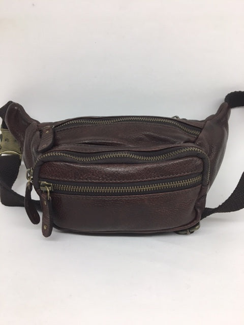 Scully - #927 Chocolate Brown Leather Fanny Pack