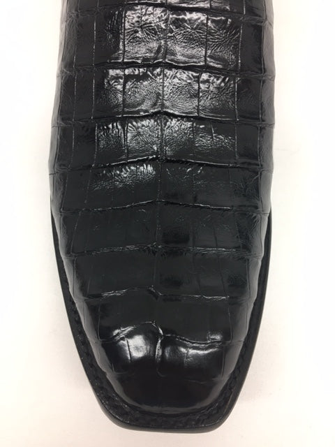 Lucchese - E2147.X13 Black Ultra Belly Caiman