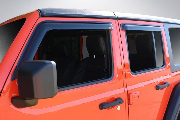 2018 Jeep Wrangler Slim Wind Deflectors – Wade Auto