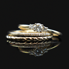 mini stackable eternity rings, gifts for mom