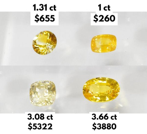 yellow sapphire prices