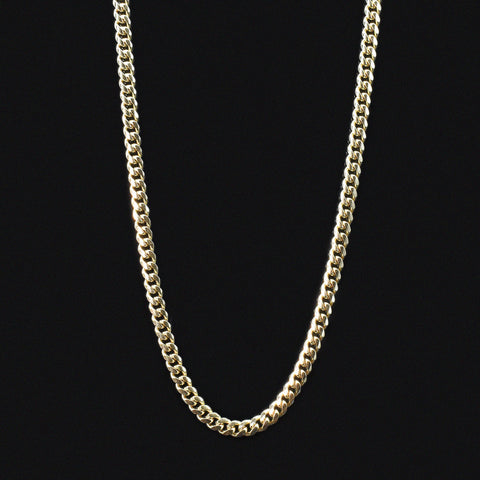 Cuban Link Chain Gold Necklace