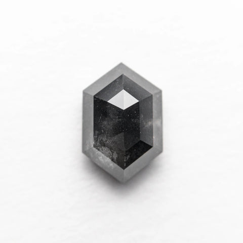 salt and pepper black diamond gothic engagement ring dark unique