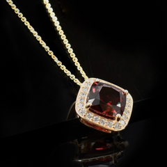 garnet cremation necklace urn necklace